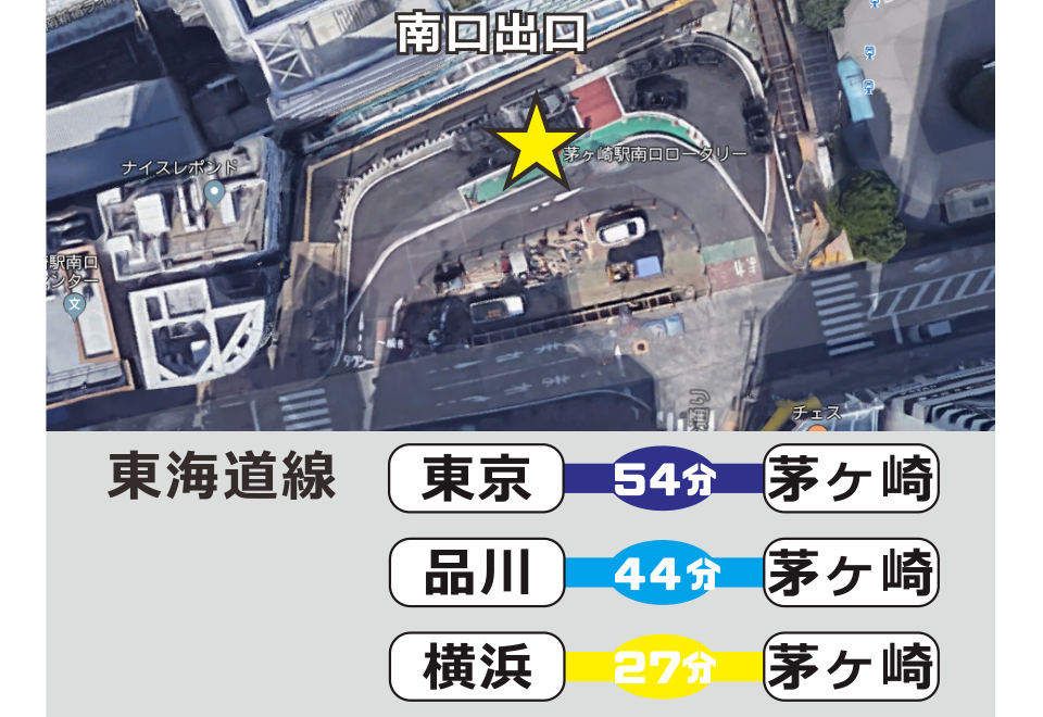 サーフィンスクール湘南の送迎集合場所